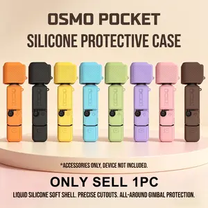 Silicone Case Cover for Dji Pocket 4, Scratch-Resistant Handheld Camera Gimbal Protective Case, Durable Camera Accessory, Essential Gear for Photography Enthusiasts, Protection
