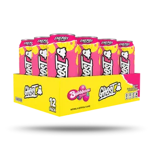 Ghost Energy Drinks 12-Pack 16oz Cans, 200mg Natural Caffeine, B-Vitamins