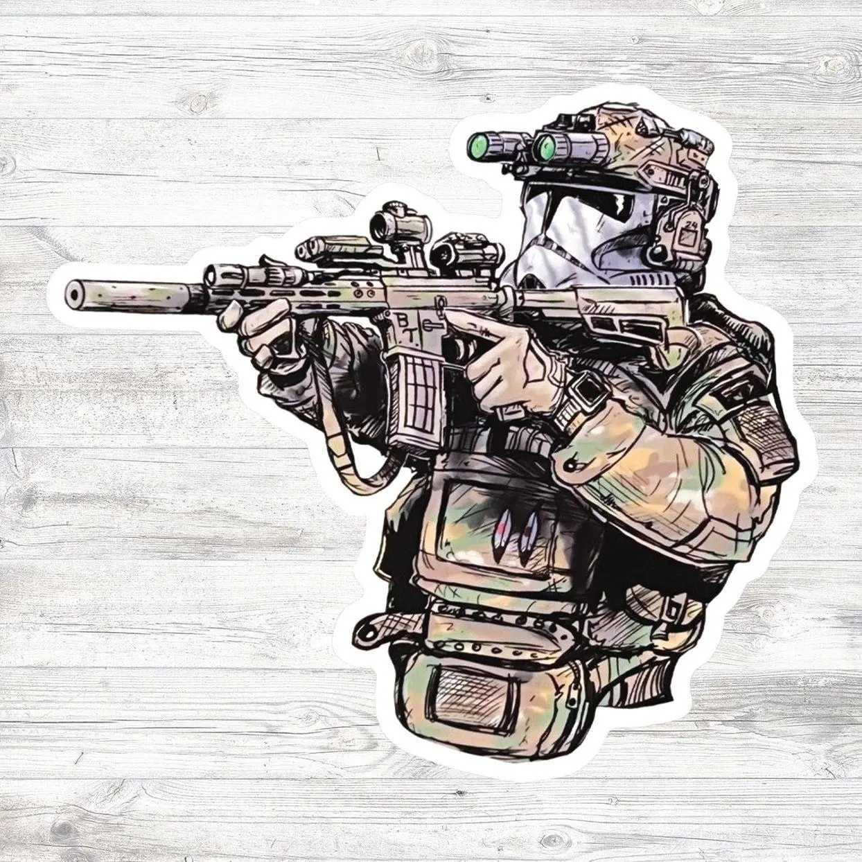 Tactical Sticker, Operator Style Decal, Gear Graphic Sticker, CoOl Minimal Design-funny Sticker