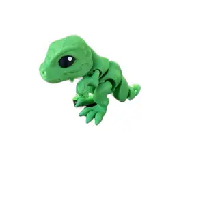 3D Printed Tiny Diny Green Lizard - Perfect for Desk Decor & Mini Animal Collection - Versatile Display Options - Enhance Your Workspace with Nature's Charm