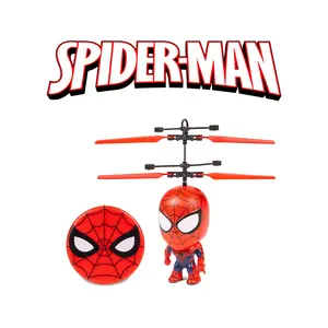 Marvel Big Head Remote Control Flying Helicopter Figures - SpiderMan Captain America Iron Man Hulk Deadpool Wolverine Black Panther - Marvel Licensed