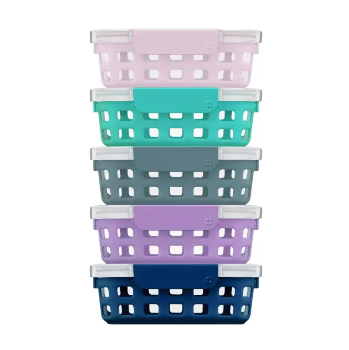 Ello Glass 3.4 Cup 27 Ounce Duraglass Food Storage Meal Prep Container Set, 10 Piece