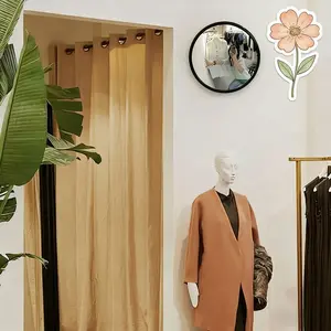 Stylish Wall Mounted Fisheye Convex Mirror, Wide Angle Selfie Essential, Modern Industrial Home Decor