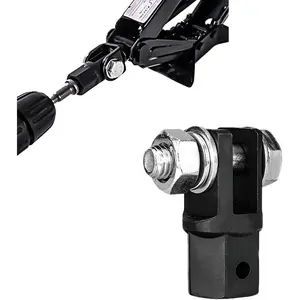 1/2" Scissor Jack Adapter, Scissor Jack Drill Adapter for 1/2 Inch Drive Socket or 13/16 Inch Lug Wrench, Drive  Wrench Automotive Sturdy Power Jacks Connector