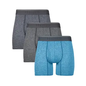 Hanes Comfort Flex Fit Men's Breathable Stretch Mesh Boxer Brief Underwear 3-pack Multi Pack Comfortable Soft Fabric Cffma3