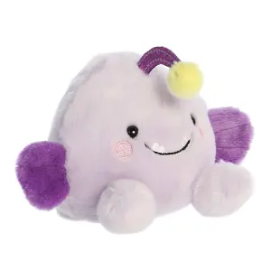 Palm Pals Adorable Blinky Angler Fish 5 inch Purple Mini Soft Plush Collectable Stuffed Animal