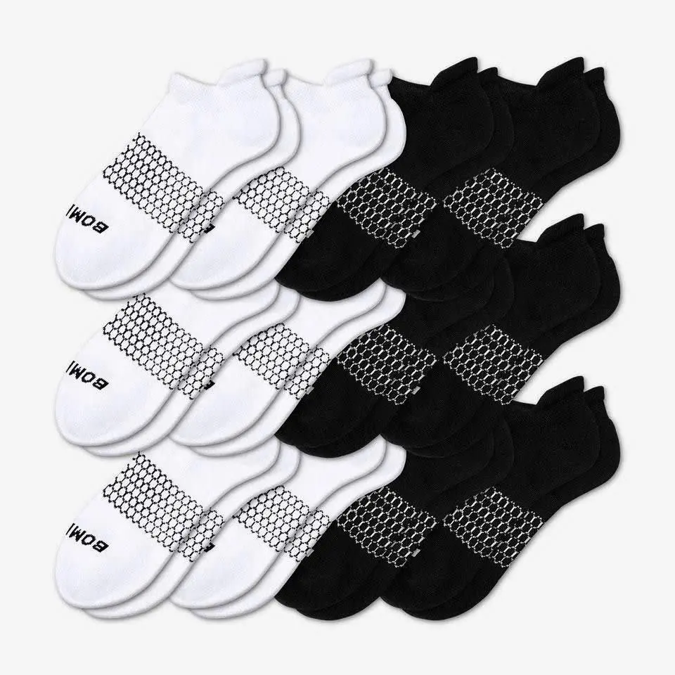 2/3/5 BomBas Honeycomb Ankle Support Solid Socks for Women, Men | Multi Colors Unisex Running Socks, Seamless Toe, Compression Socks | Stylish Socks