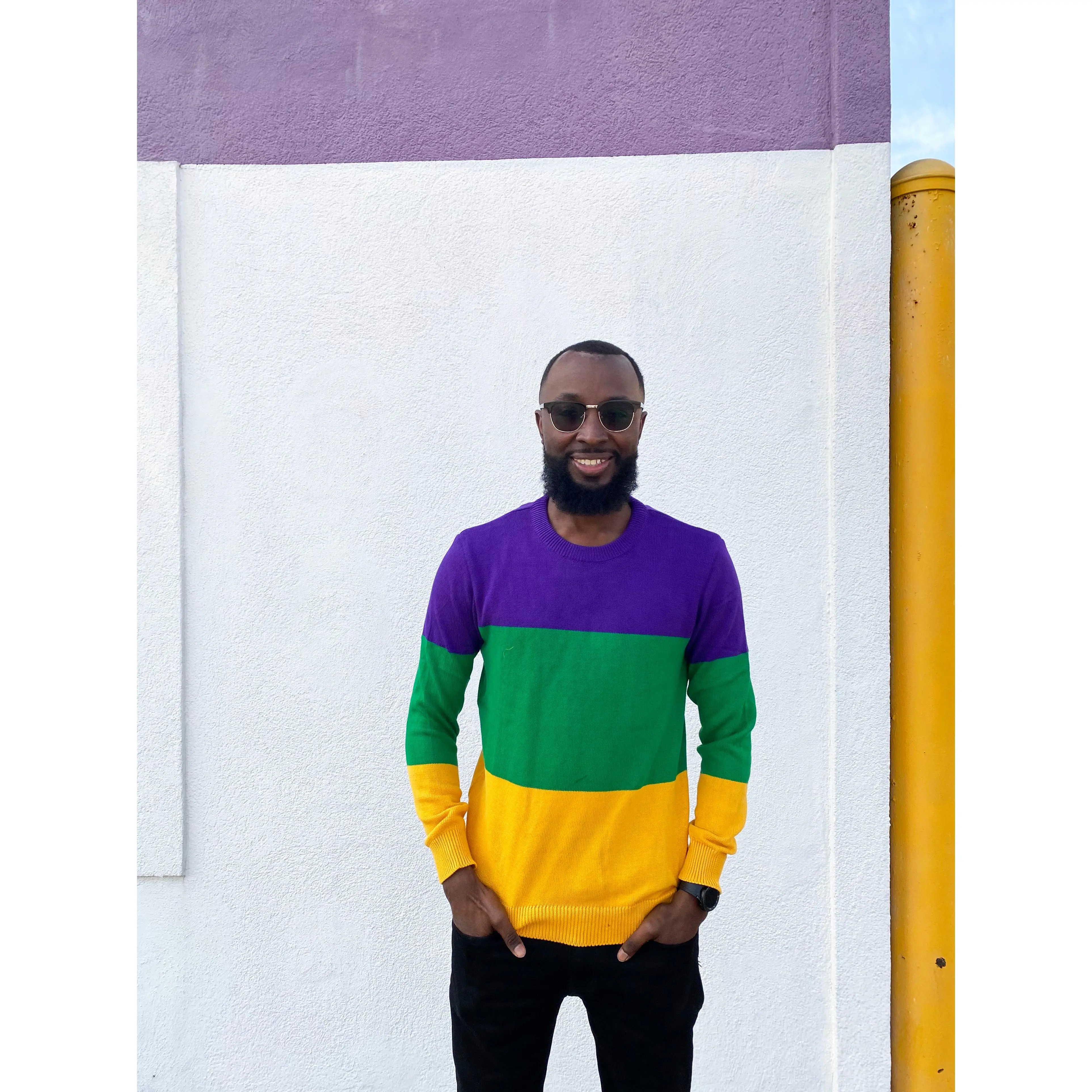 Rugby Adult Wide Panel Pullover Knit Sweater