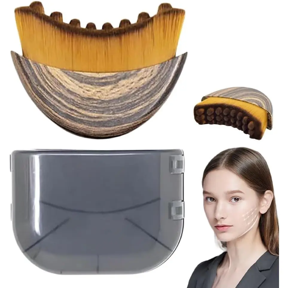 Wooden Gua Sha Massage Comb - Dual-Use Scalp & Neck Lymphatic Drainage Brush with Protective Case for Body Care, Anti-Aging & Relaxation