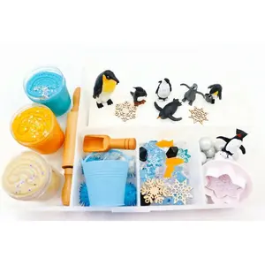 Penguin Winter Play Dough Kit