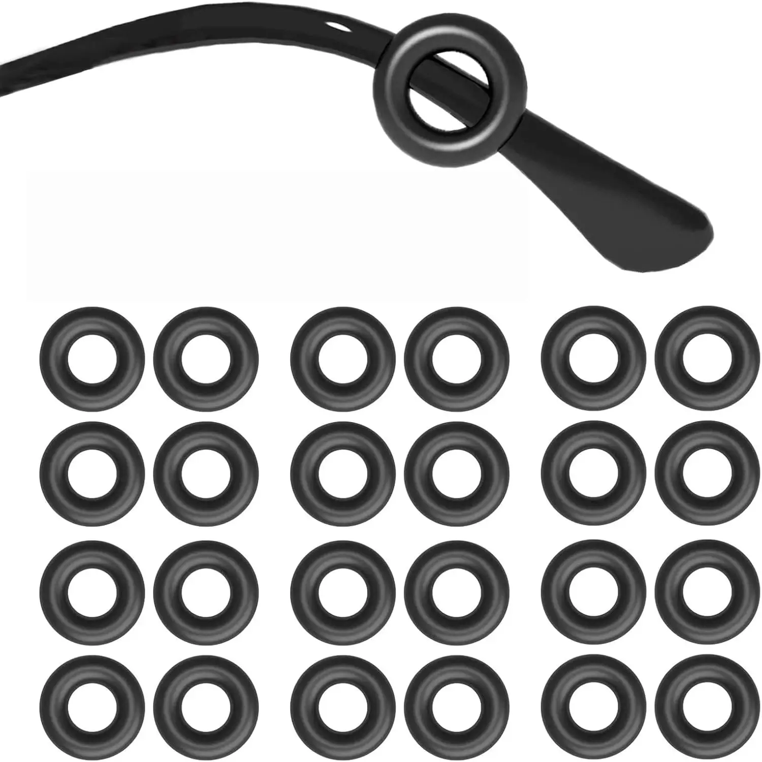 12 Pairs Eyeglass Ear Grips Sleeve Holder-Eyeglasses Ear Hooks -Comfort Anti-Slip glasses ear grip-For Kids and Adults Sunglasses, Reading Glasses, Sport Eyewear backtoschool
