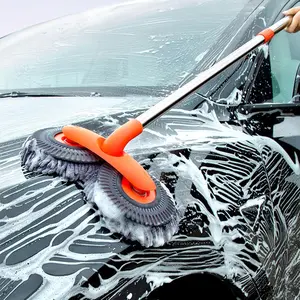 Long Handle Car Wash Mop, 360 °   Rotating Retractable Brush for Cars, RV, Trucks and SUVs, for Home Cleaning