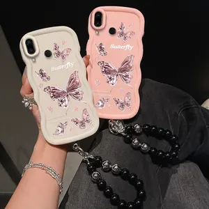 1 Piece Chic Note 7 Fantasy Butterfly Case For Redmi Note 7 Made Of Flexible With Refined And Bracelet For Entertainment