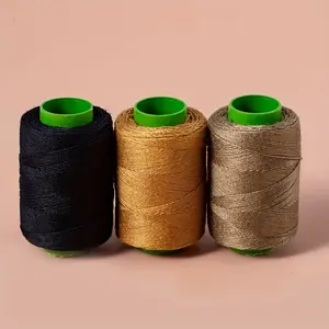 Thick Sewing Thread for Jeans, Durable 3-Ply Clothing Line, Ideal for Repairing Jeans, Quilts, Backpacks, Clothes, and More, Waxed Thread