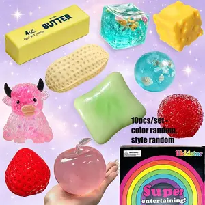 10pcs/set - Mystery Blind Box Pinch, Blind Box Stress Relief Toy, Sensory Set, Creative Slow Return Pinch, Party Gift, Soft Squeeze Toy