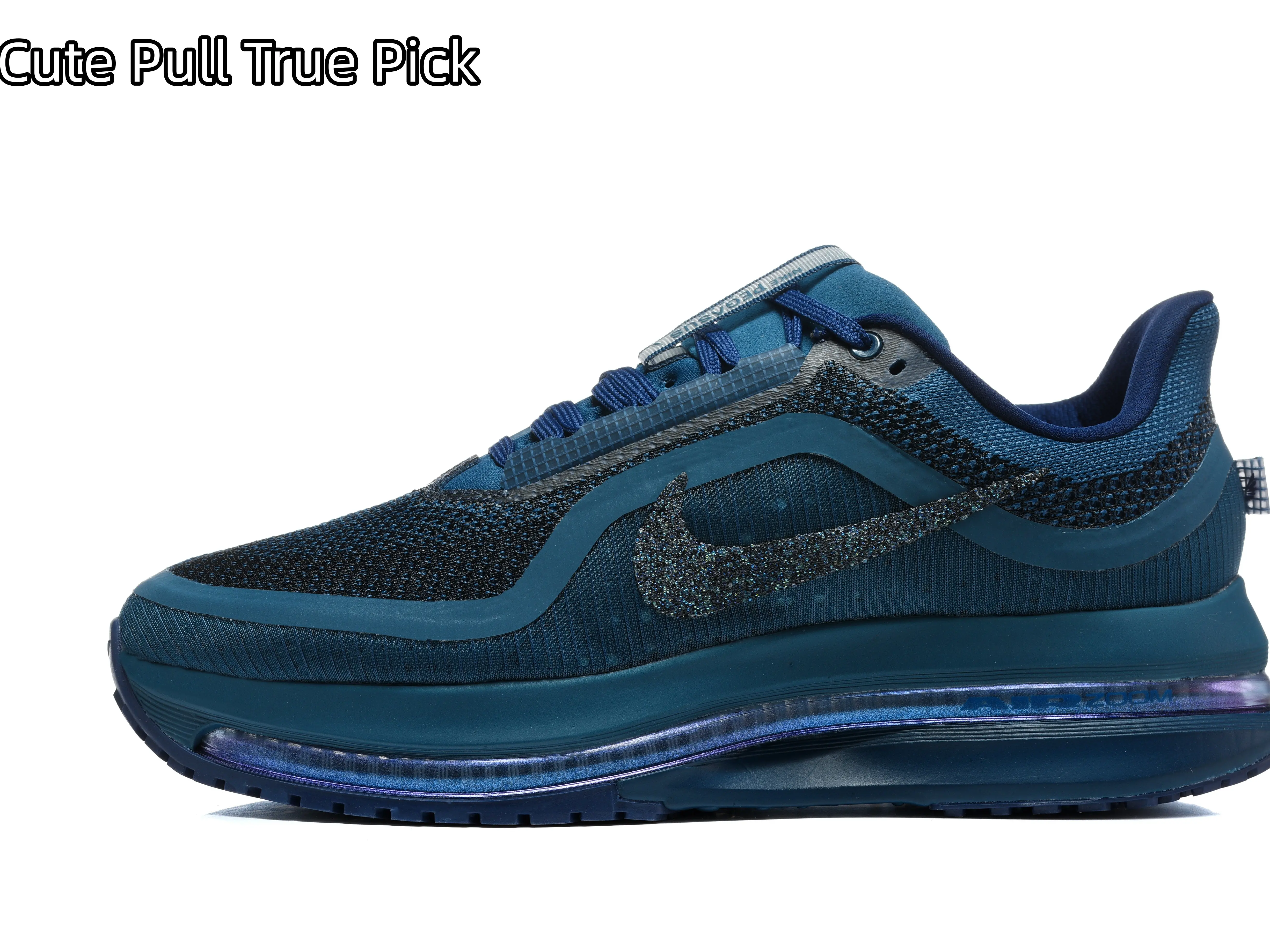 Cushion Support Sport Trainers | Dark Blue Breathable Knit Upper | Grippy Multi-Terrain Traction Outsole | Suitable for Marathon Fitness Training & City Daily Wear