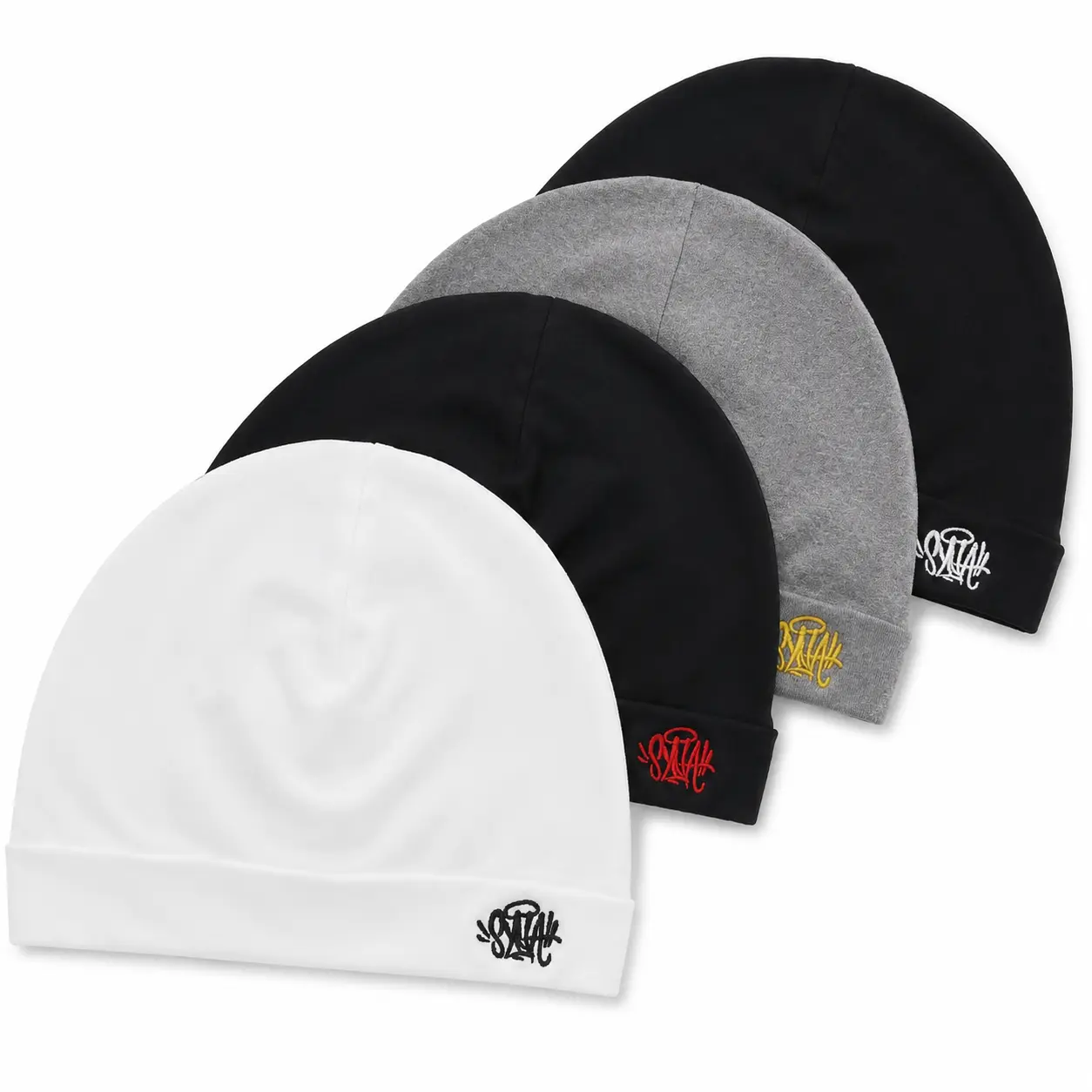 Y2K Streetwear Beanie Hat Unisex – Soft Stretch Skull Cap with Embroidered Logo