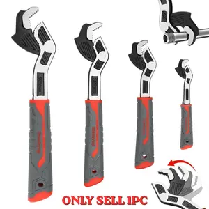 Multifunctional Self-Locking Wrench, Adjustable Pipe Wrench, 6, 8, 10, 12 Inch Self-Locking Adjustable Wrench, Non-Slip Handle, Chrome Vanadium Steel, Adjustable Ratchet Wrench