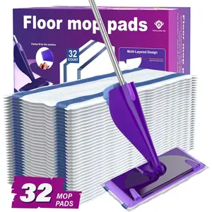 Wetjet Pads Refills, 32 Count Disposable Mop Pad Refills for  Wet Jet Mops, Thickness, Absorbent for Household Cleaning & Suit  Multi-Surface