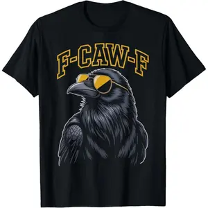 F-Caw-F Animal FcawF Gothic Birds Animal Humor Funny Crow T-Shirt,,,Unisex Crewneck T-shirt for Men And Women
