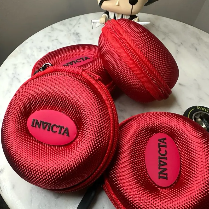 Invicta Watch Travel Case Red IPM247 Zipper Storage Pouch