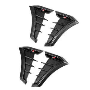 Carbon Fiber Hood Air Flow Intake, Multipurpose Fender Hood Scoop Bonnet Vent Cover, Fits Toyota Gr Gazoo Racing & More Models