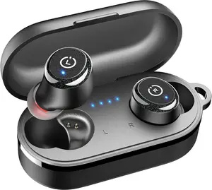 TOZO T10 (Ergonomic Edition) Wireless Earbuds Bluetooth 5.3 Headphones, App Customize EQ, Ergonomic Design, 55H Playtime, Wireless Charging Case, IPX8 Waterproof Sound in-Ear Headset, 2024 New Version FathersDayGift