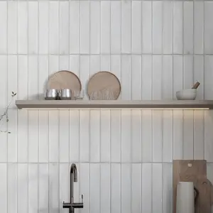 Crisp White 3x16 Matte Subway Porcelain Tile (44 pack, 14.21 sq ft/case)