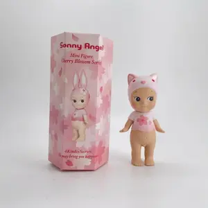Sonny Angel Cherry Blossom Blind Box Gift, Style Cat Spring Night Hanami Edition Series Kawaii Mystery Collectible Figure