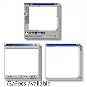 Retro Computer Design Sticky Note, 1/3/6 Counts/set Creative Office & School Notepad, Perfect Gift for Students and Teachers, Funny Gift, Sticky Labels, Funny Stickers, Self Adhesive Stickers