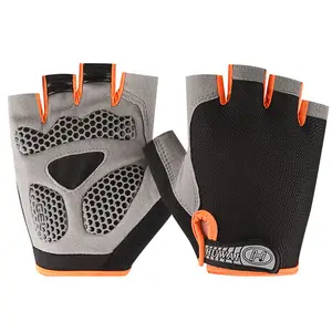 Half-finger gloves men's and women's mesh breathable non-slip protective training fitness yoga fitness cycling driving exercise shock absorption,  superior grip gloves, antislip gloves, cross training