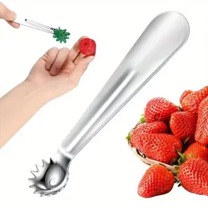 Stainless Steel Tomato Stem Corer & Strawberry Huller Tool, Efficient Fruit Veggie Stem Removal, Durable Kitchen Gadget for Home Use