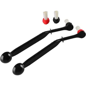2Pack Espresso Coffee Machine Cleaning Brush Coffee Brush Espresso Cleaning Brush with Spoon Head for Coffee Grinder and Espresso Cleaning - Home Improvement.