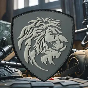 LION Tactical Morale Badge AIRSOFT PVC Patch Hook&Loop Patches Emblem Military Armband Clothing Backpack Stickers
