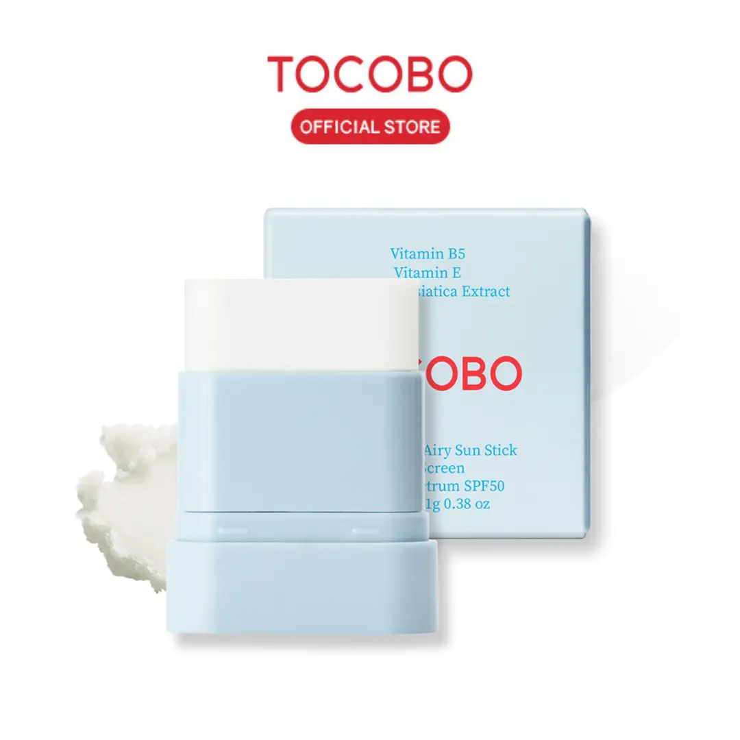 [TOCOBO Official] Mini Cotton Airy Sun Stick Broad Spectrum SPF50 Portable Protection with Sebum Control & Primer Effect - 11g