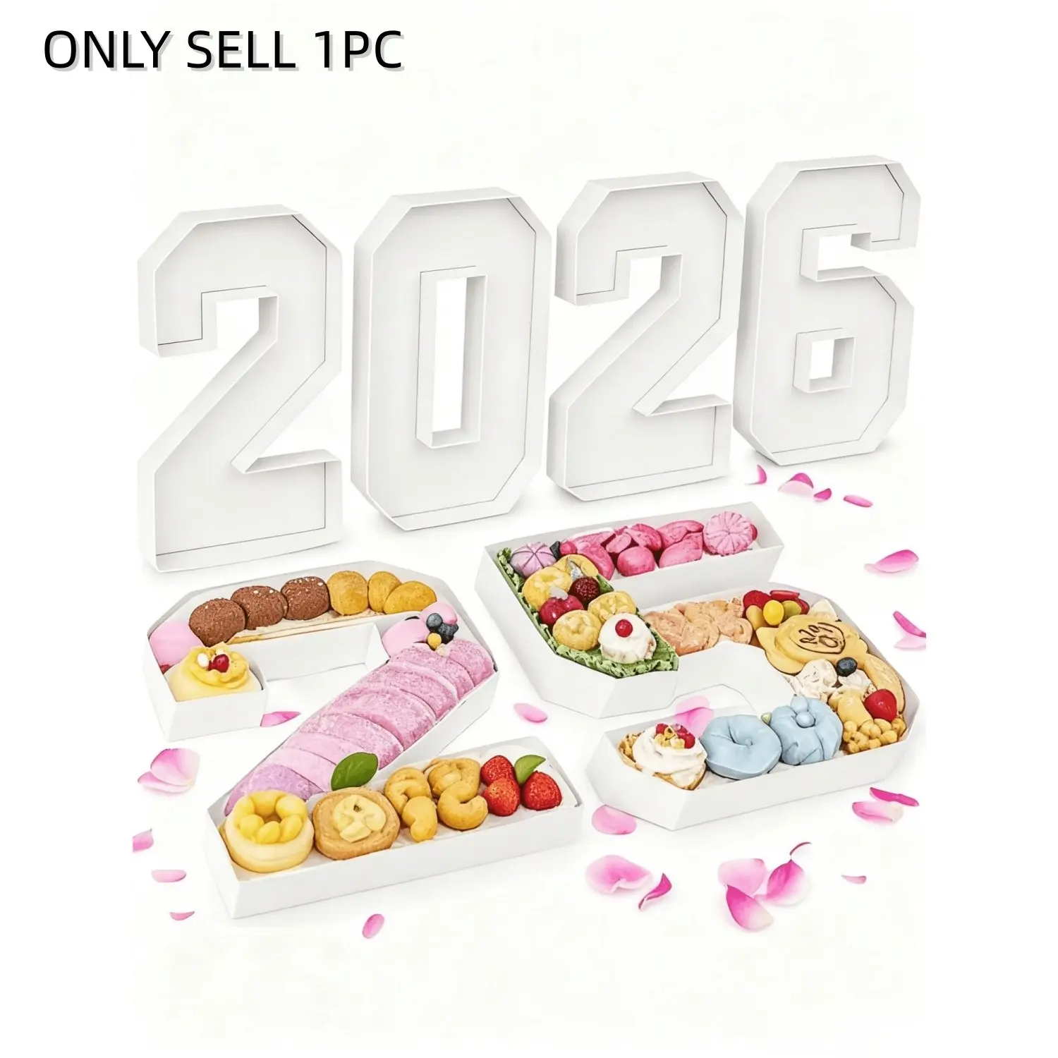 1Pc 0-9 Digit Shaped Tray, photo prop and DIY food display plate. Ideal for birthday, senior birthday, graduation, bridal shower and family gatherings. Perfect for fruits, cookies, cakes and handmade ornament display. Food Trays