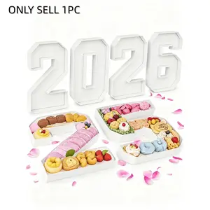 1Pc 0-9 Digit Shaped Tray, photo prop and DIY food display plate. Ideal for birthday, senior birthday, graduation, bridal shower and family gatherings. Perfect for fruits, cookies, cakes and handmade ornament display.