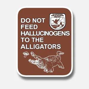 Do Not Feed Sticker | Funny Sticker, Laptop Water Bottle Decal Sticker