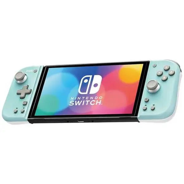 Switch Accessory:  Controller - HORI Split Pad Compact - Mint Green:  Officially Licensed by Nintendo  [GAMES ACCESSORIES] Green, White, Controller