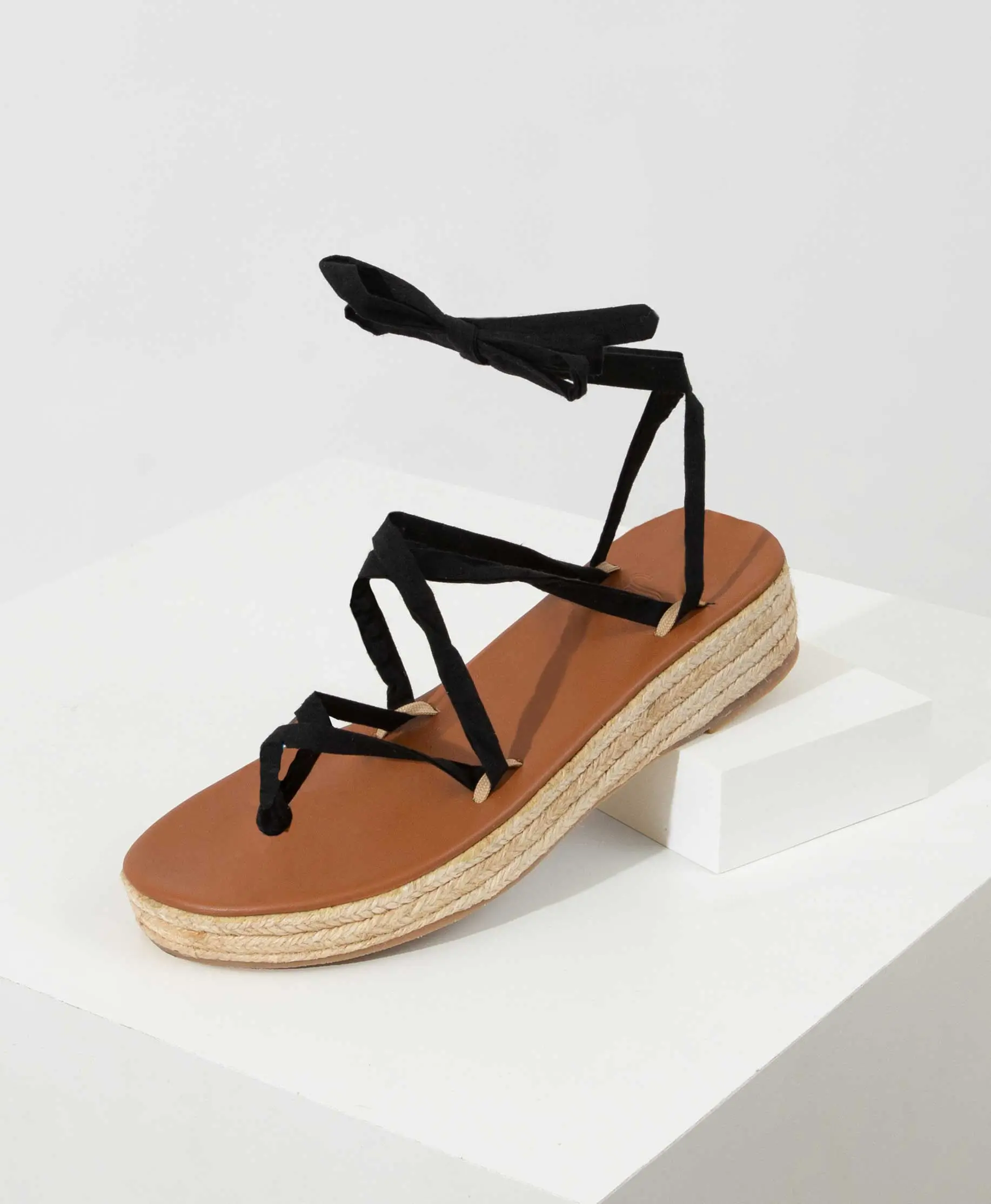 Ribbon Sandal Wedge