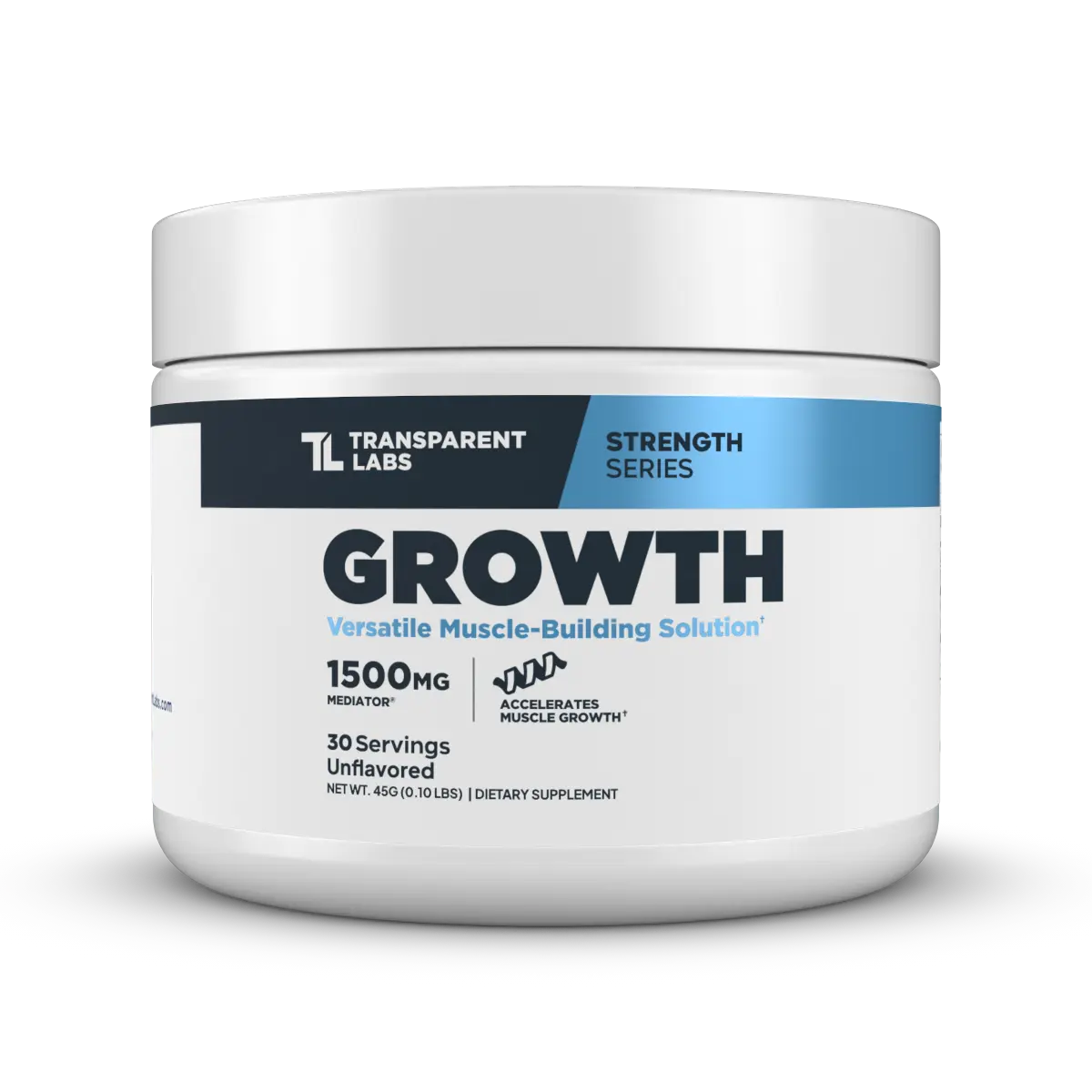 Transparent Labs Growth - Phosphatidic Acid Muscle Builder Supplement - Clinically-Dosed, Stimulant-Free Support for Lean Muscle Growth, Strength, and Sports Performance (Dietary Powder or Capsule)