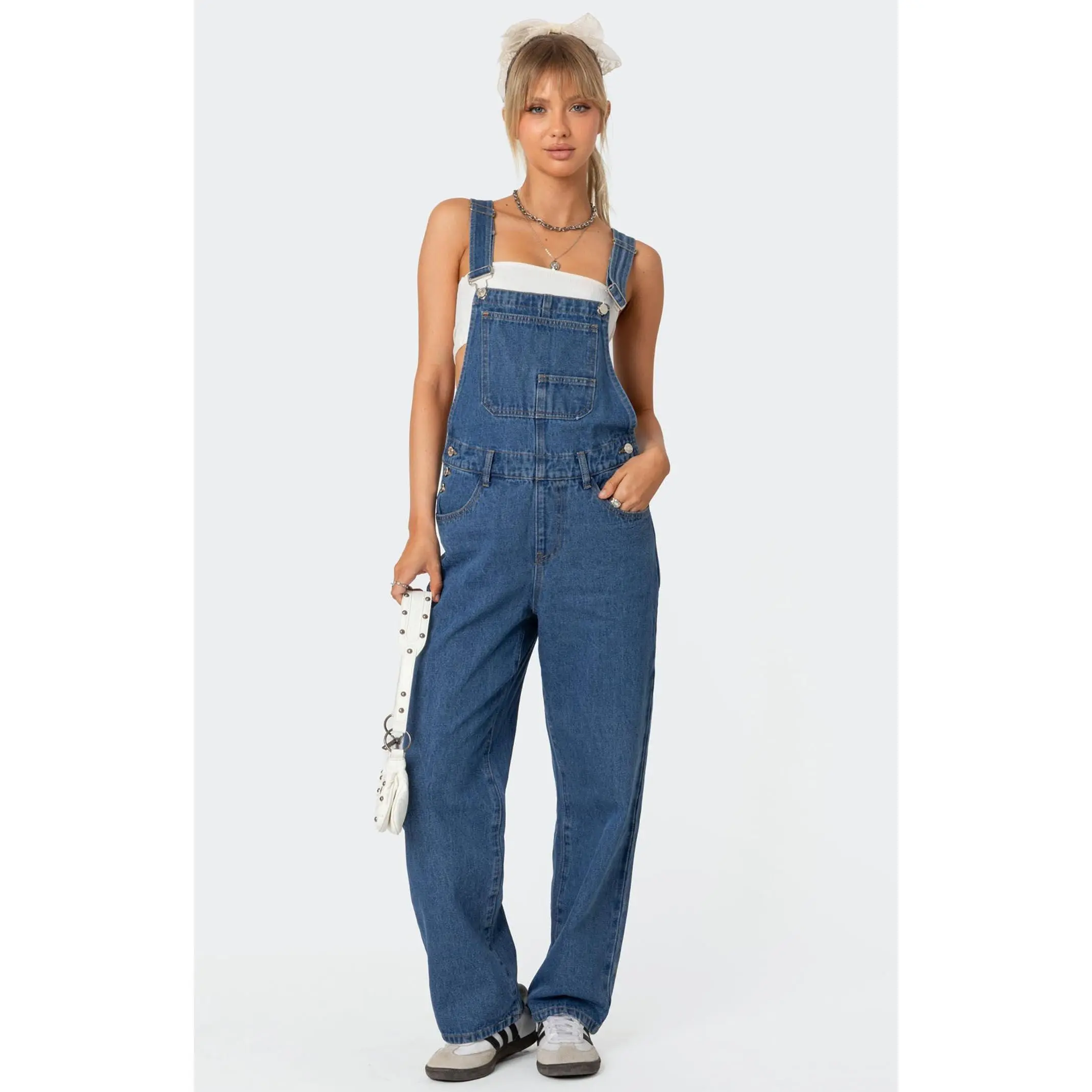 Edikted Women's Rosemary Denim Overalls