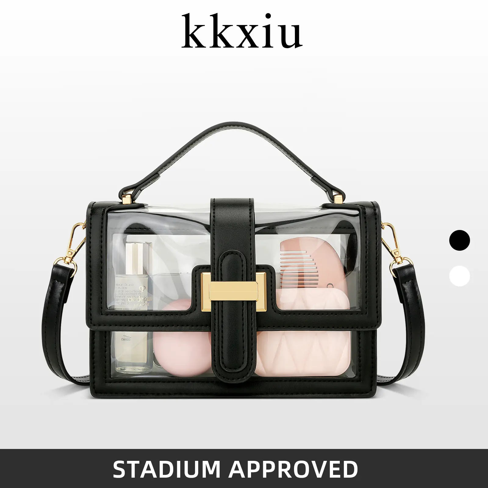 KKXIU Crossbody Bags for Women - Top Handle Purses for Lady, Leather Handbags Shoulder Clutch with Adjustable Shoulder Strap