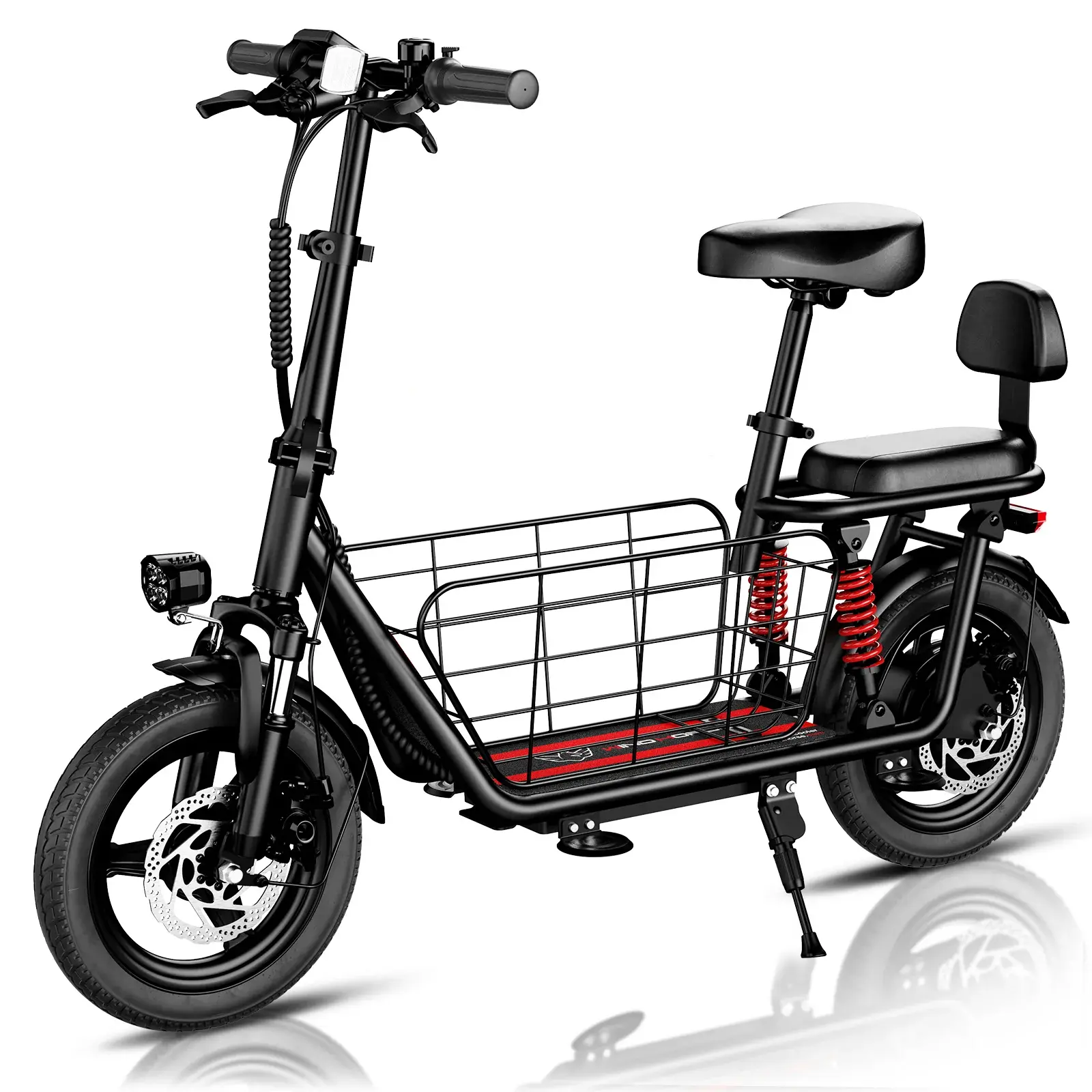Windhorse C3 Electric Scooter - 850W Motor Lightweight Portable Commuting Ride-On Wide Wheels Scooter, Extra Child Seat, 330 lbs Max Load, 20 MPH, Compact Design for Urban Commutes, Lightweight Scooter