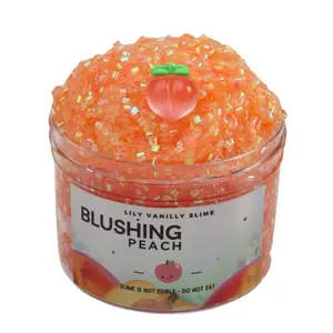 Blushing Peach Crunchy Bingsu Slime