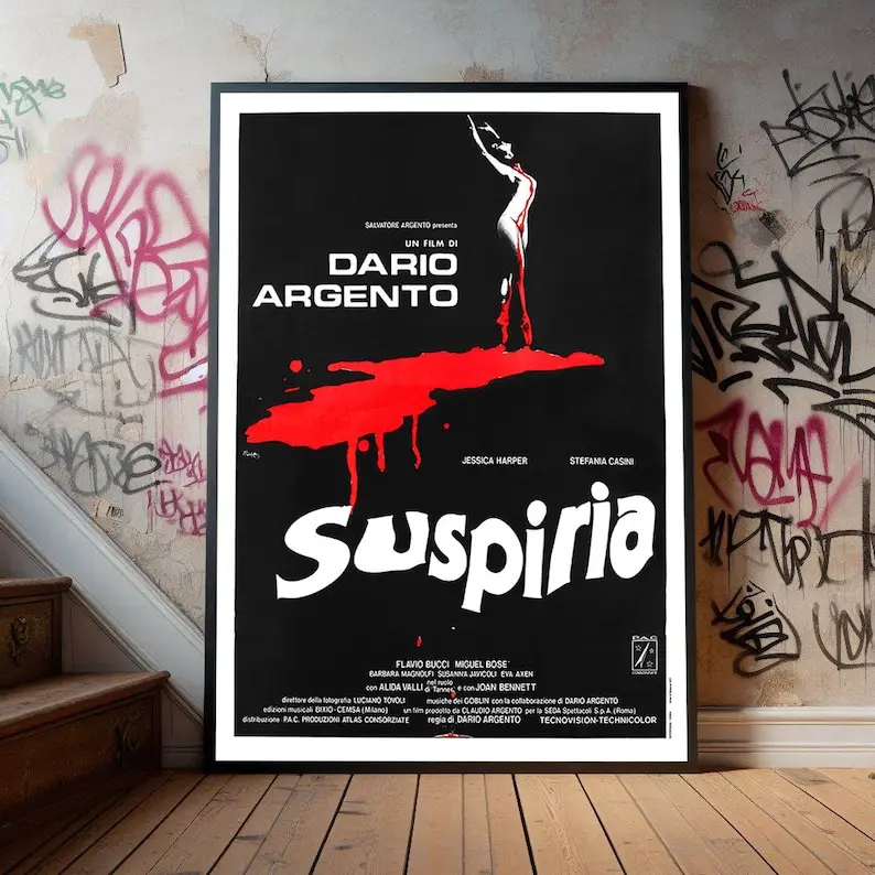Suspiria (1977) Movie Poster, Premium Canvas Poster, Film Fans Collectibles, Popular Movie Poster for Gift