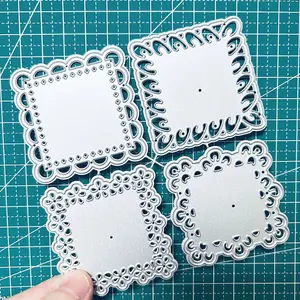 4pcs Bookmarks Metal Cutting Dies Scrapbooking Stencil Die Cuts Card Embossing Photo Album Template Mold Decoration Craft Crafting Tools