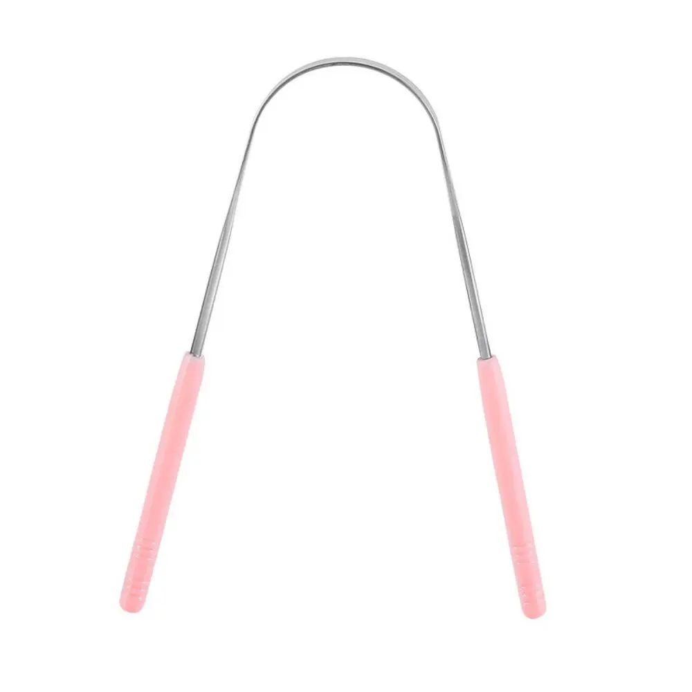 Stainless Steel Tongue Scraper, Tongue Brush, Solid Form, Designed for Dead Skin Removal, Includes One Stainless Steel Foot File, Ideal for Grooming, Oral Care, Tongue Scraping Tool, Tongue Scraper Cleaner, Mouth Care