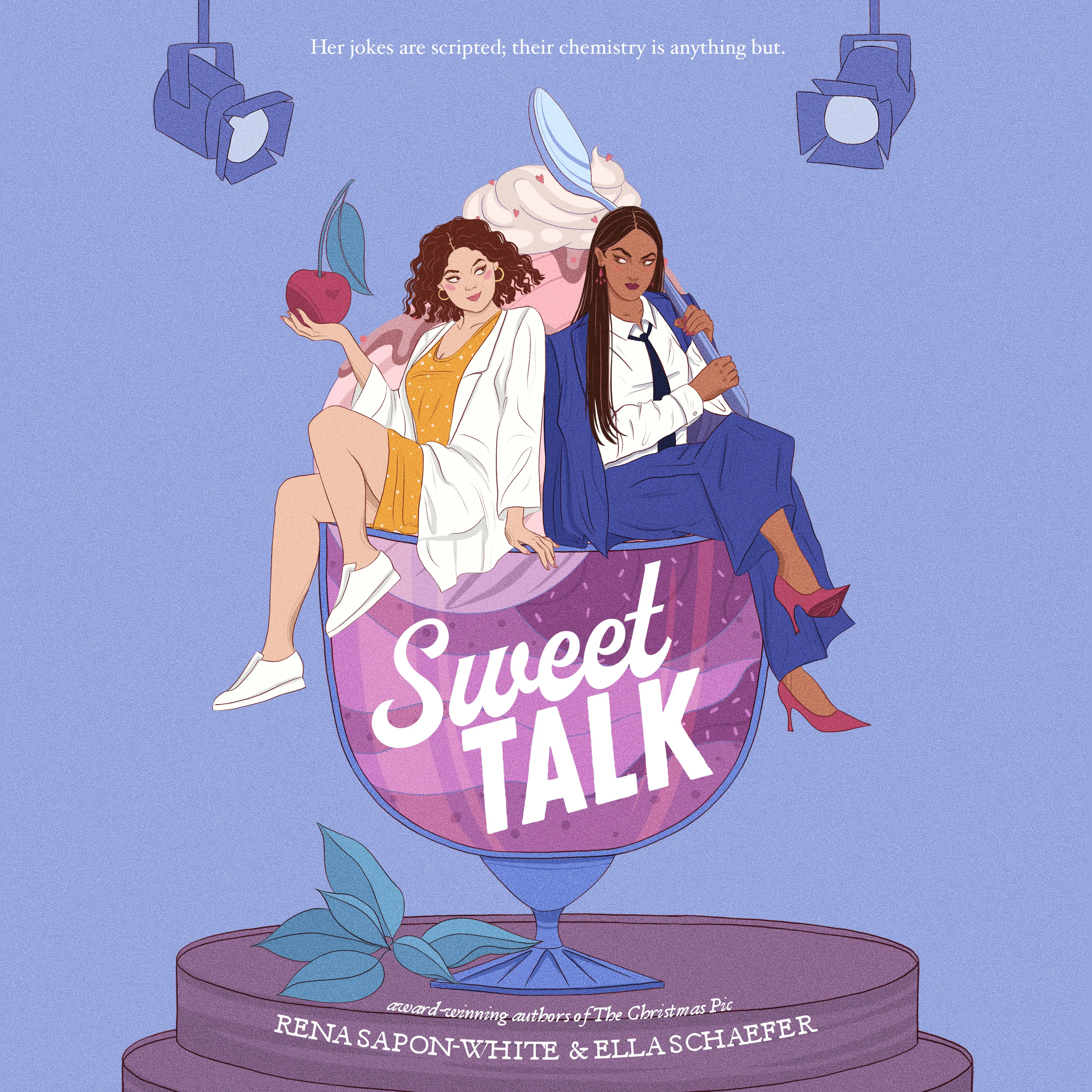 Sweet Talk Signed Copy by Rena Sapon-White & Ella Schaefer Sapphic Romcom Book with Heat Dual POV Enemies-to-Lovers Narrative