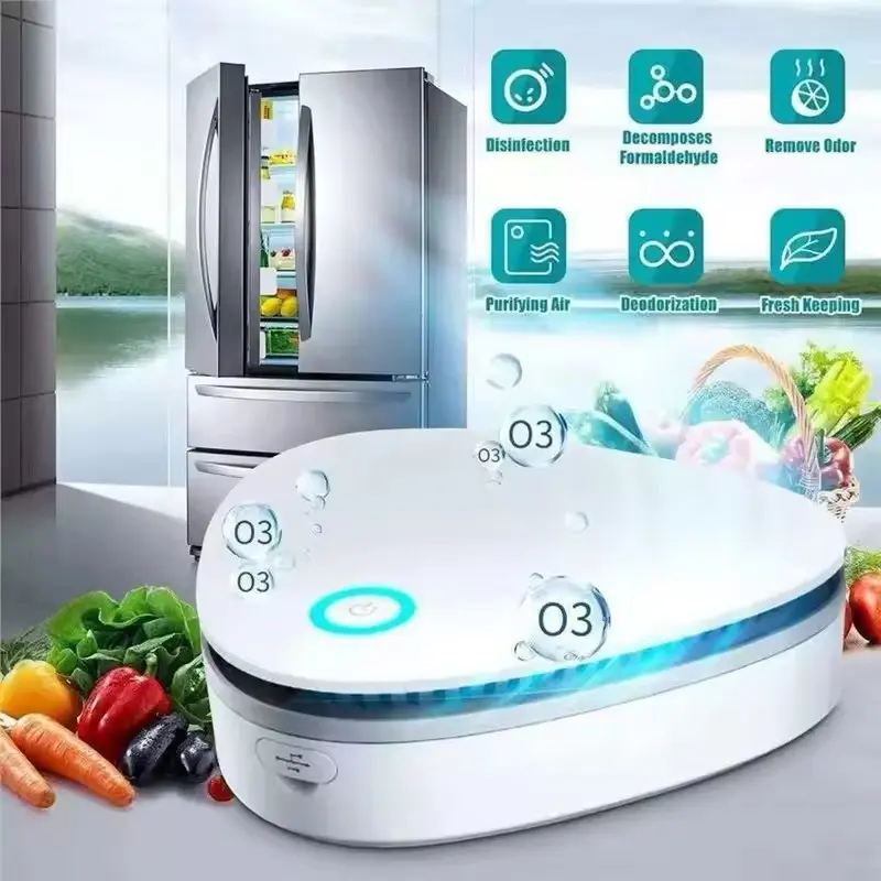 Small Portable Ozone Machine, Smoke Odor Purifier, Air Purifier Deodorizer, Home Air Purifier, Silent Air Purifier, Travel Air Purifier, Ideal for Home, Car, Compact Design, Tabletop Air Purifier